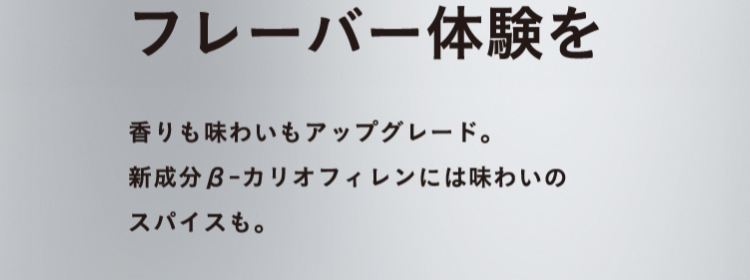 今までにないフレーバー体験を